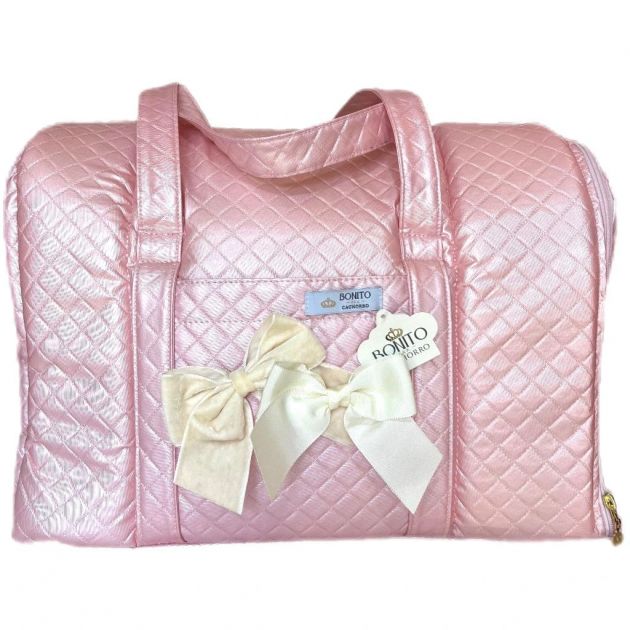 BOLSA TRANSPORTE GLOSSY BOLTH ROSA BONITRO PRA CACHORRO