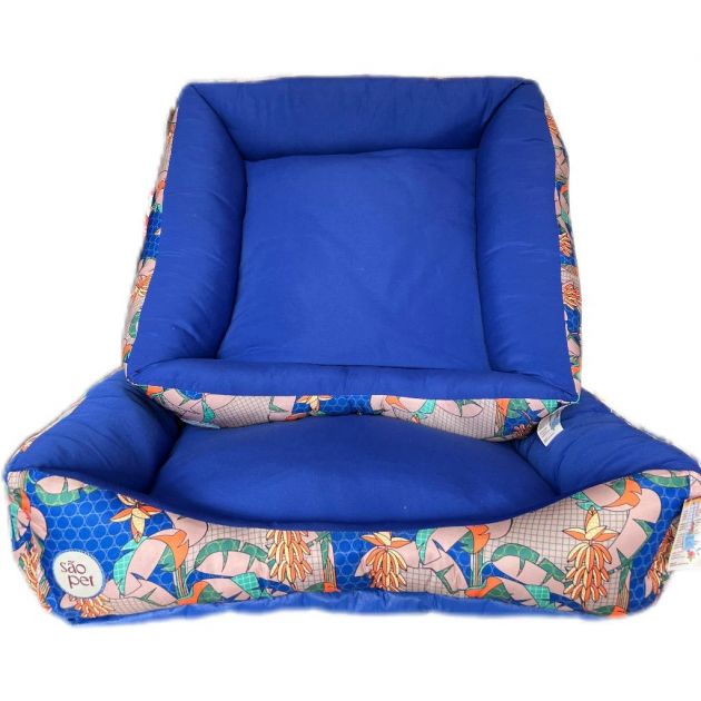 CAMA AGATA TROPICAL AZUL - SÃO PET