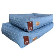 CAMA RETANGULAR MATELASSE AZUL FABRICA PET