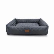 CAMA RETANGULAR MATELASSE CINZA M FABRICA PET