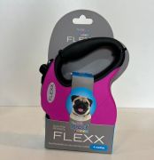 GUIA RETRATIL FLEXX ROSA 4M THE PETS BRASIL